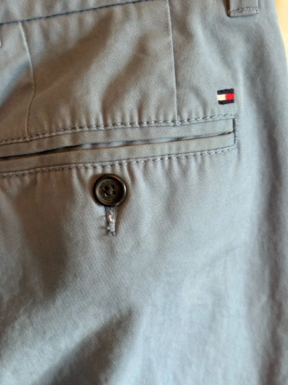 Tommy Hilfiger Light Blue Straight Chinos